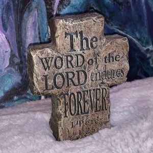 Cross paperweight/desk decoration